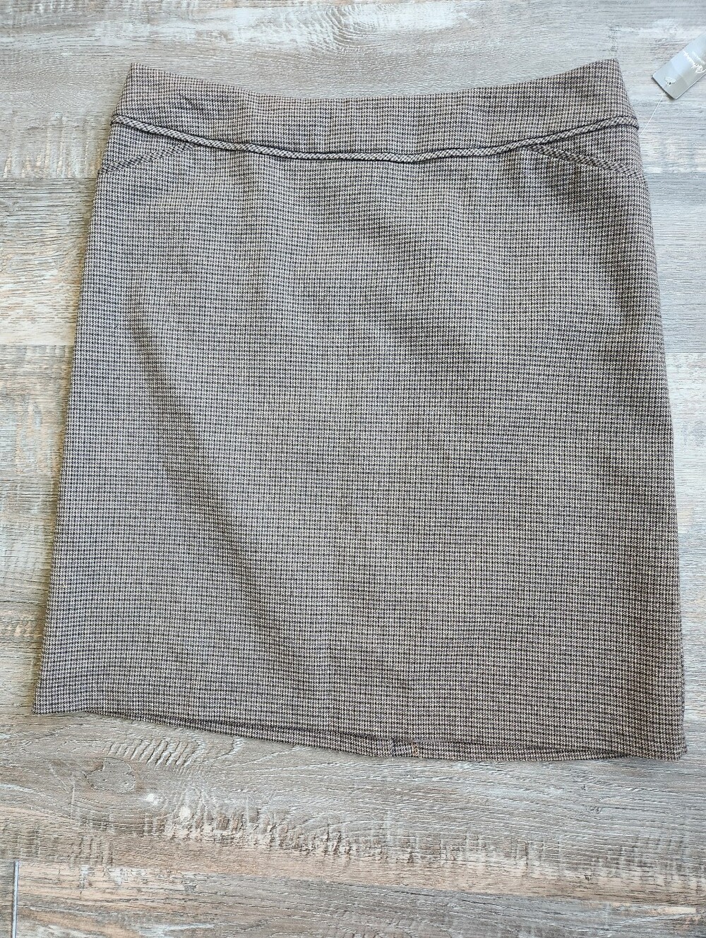 Reitmans Grey Houndstooth Pencil Skirt Size 9 Preppy Oldmoney